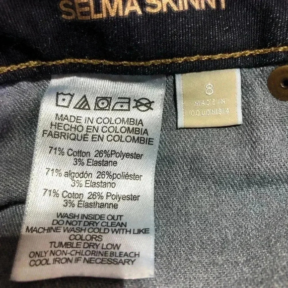 Michael Kors Selma High Waist skinny jeans, 5 pocket, belt loop, dark blue - Picture 8 of 8